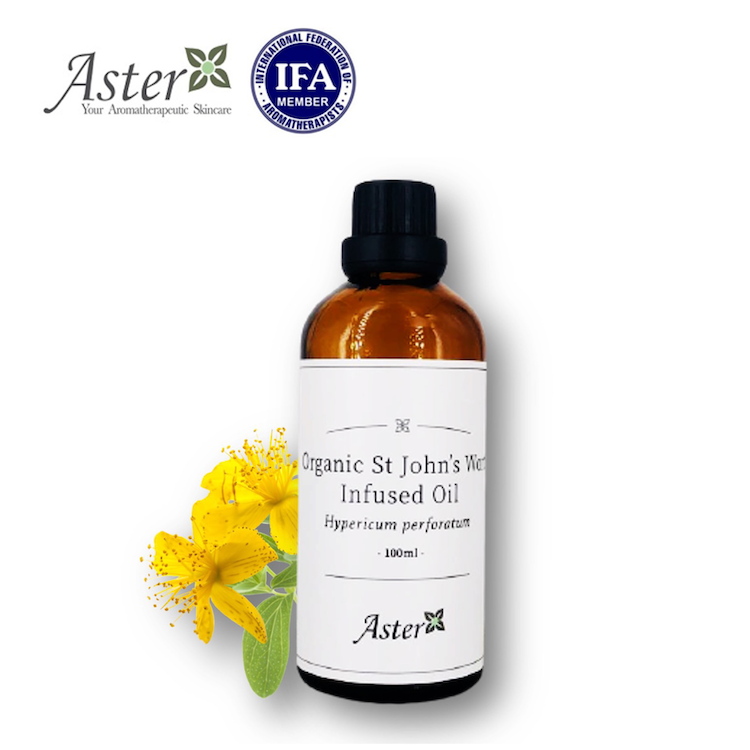 Aster Aroma 有機聖約翰草浸泡葵花籽油 - 100ml