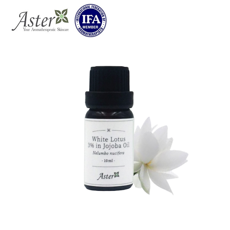 Aster Aroma 3% 白蓮花原精香薰油(Nelumbo nucifera) + 有機荷荷巴油(Simmondsia chinensis) 10ml