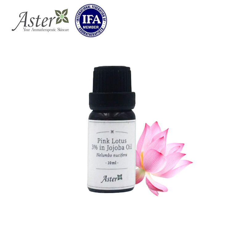 Aster Aroma 3% 粉紅蓮花香薰精油(Nelumbo nucifera) + 有機荷荷巴油(Simmondsia chinensis) 10ml