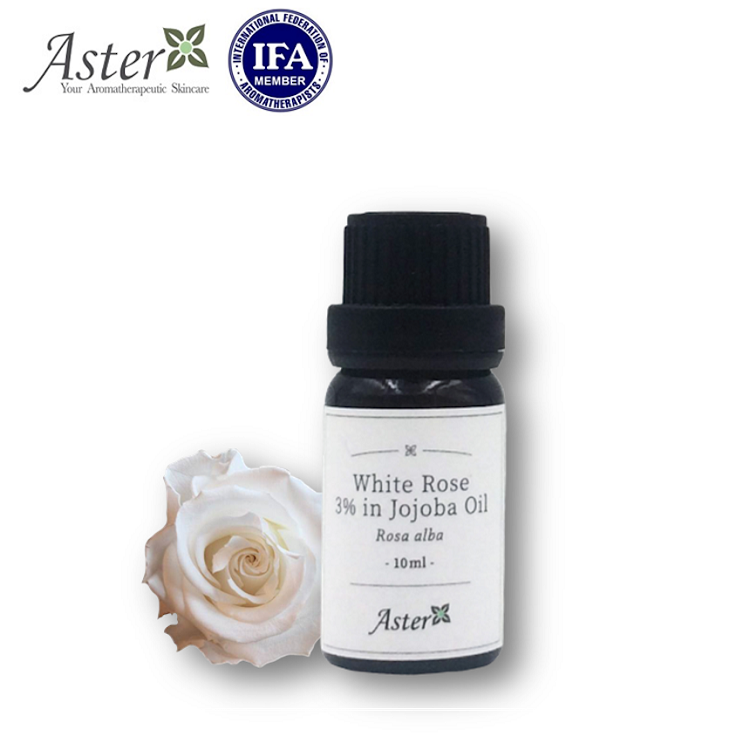 Aster Aroma 3% 白玫瑰純香薰精油(Rosa alba) + 有機荷荷巴油(Simmondsia chinensis) - 10ml