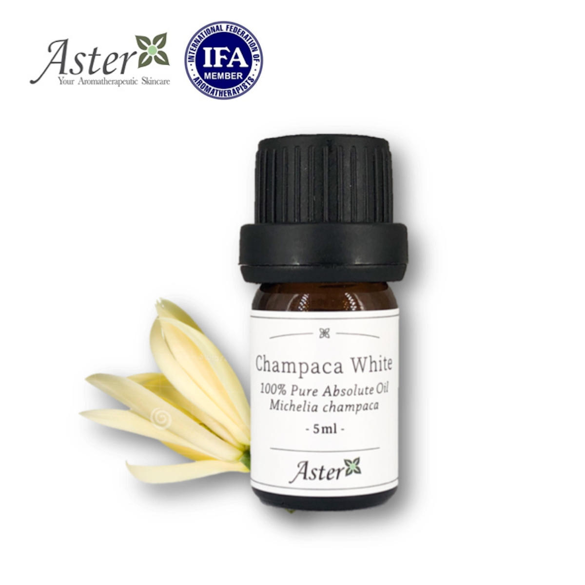 Aster Aroma 100% 白蘭花原精香薰油 5ml