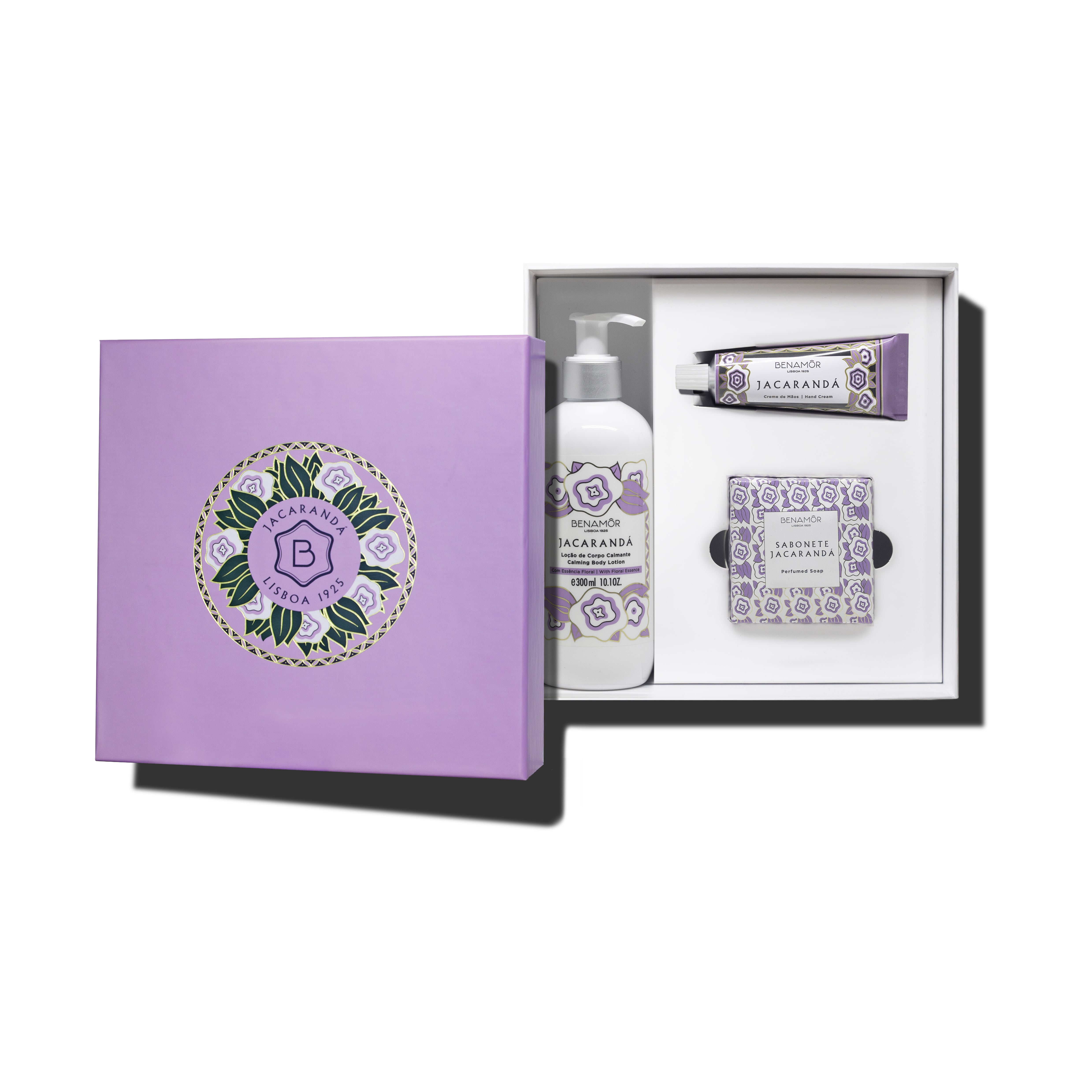Benamor 藍花楹禮品套裝 - 身體乳液 300ml + 護手霜 30ml +  香皂 100g