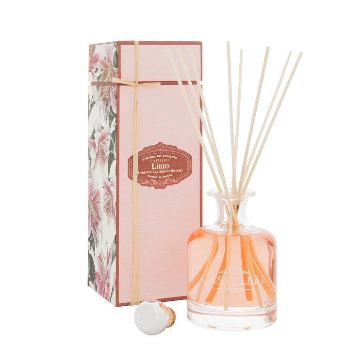 Castelbel Ambiente  觀星百合花藤條香薰  深紅色  250ml