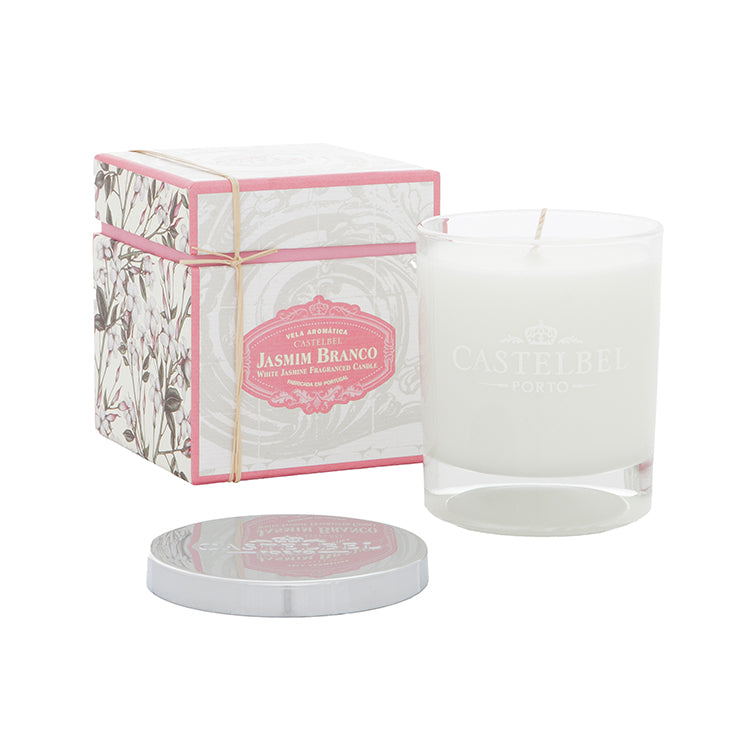 Castelbel 白茉莉香薰蠟燭 粉紅色和白色 228g