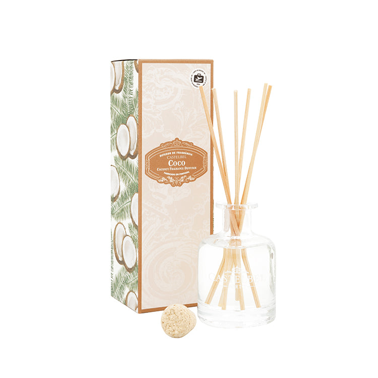 Castelbel Ambiente 椰子藤條香薰 棕色 100ml