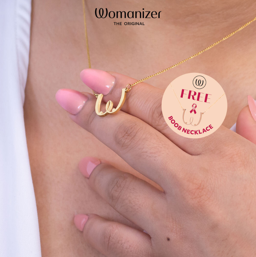 【贈品】Womanizer Boobs 性感鍍金項鍊