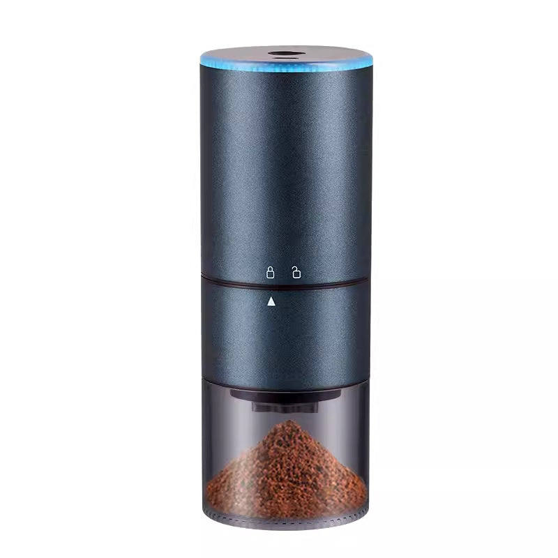 iHYGGE CNC鋼芯電動咖啡豆研磨器－磨水藍