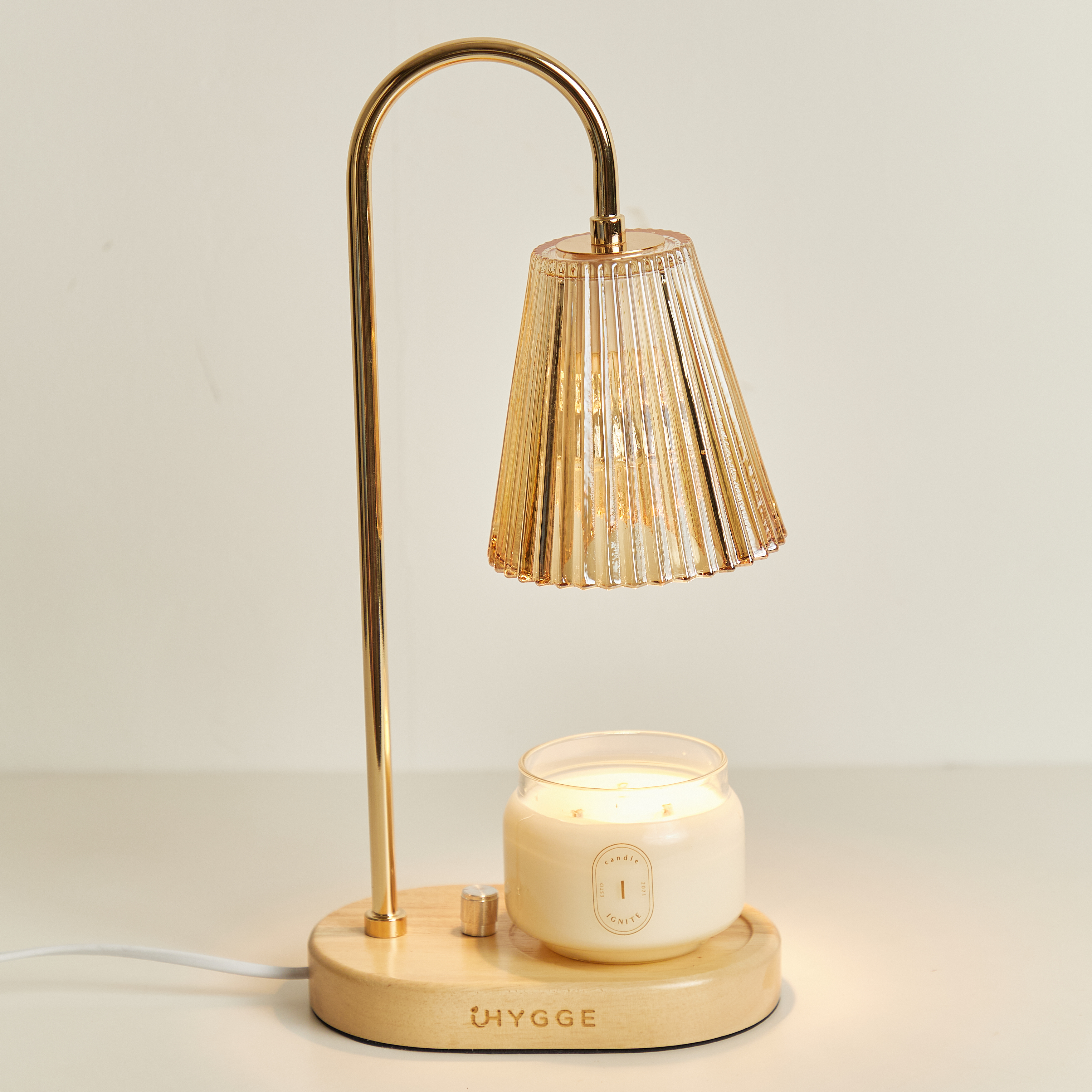 iHYGGE 融蠟燈 -香檳金色－附有定時功能