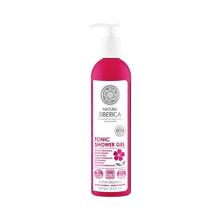 NATURA SIBERICA 有機玫瑰油保濕提神沐浴露 - 400ml