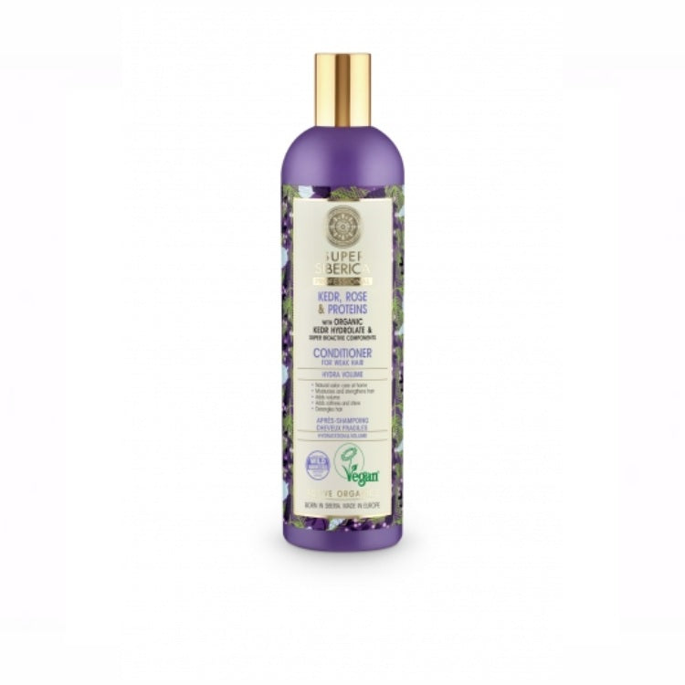 NATURA SIBERICA Super Siberica 專業系列 有機雪松玫瑰蛋白護髮素 - 400ml