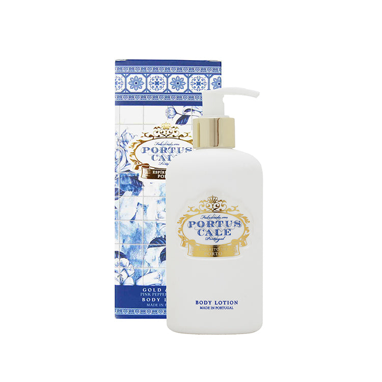 Portus Cale 藍彩青瓷身體乳液 金色和藍色 300ml