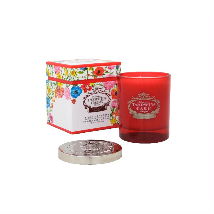 Portus Cale 盛開花園香薰蠟燭 紅色 210g