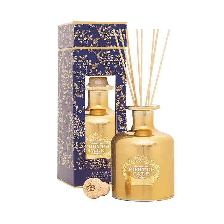 Portus Cale 喜慶藍藤條香薰 金色瓶 250ml