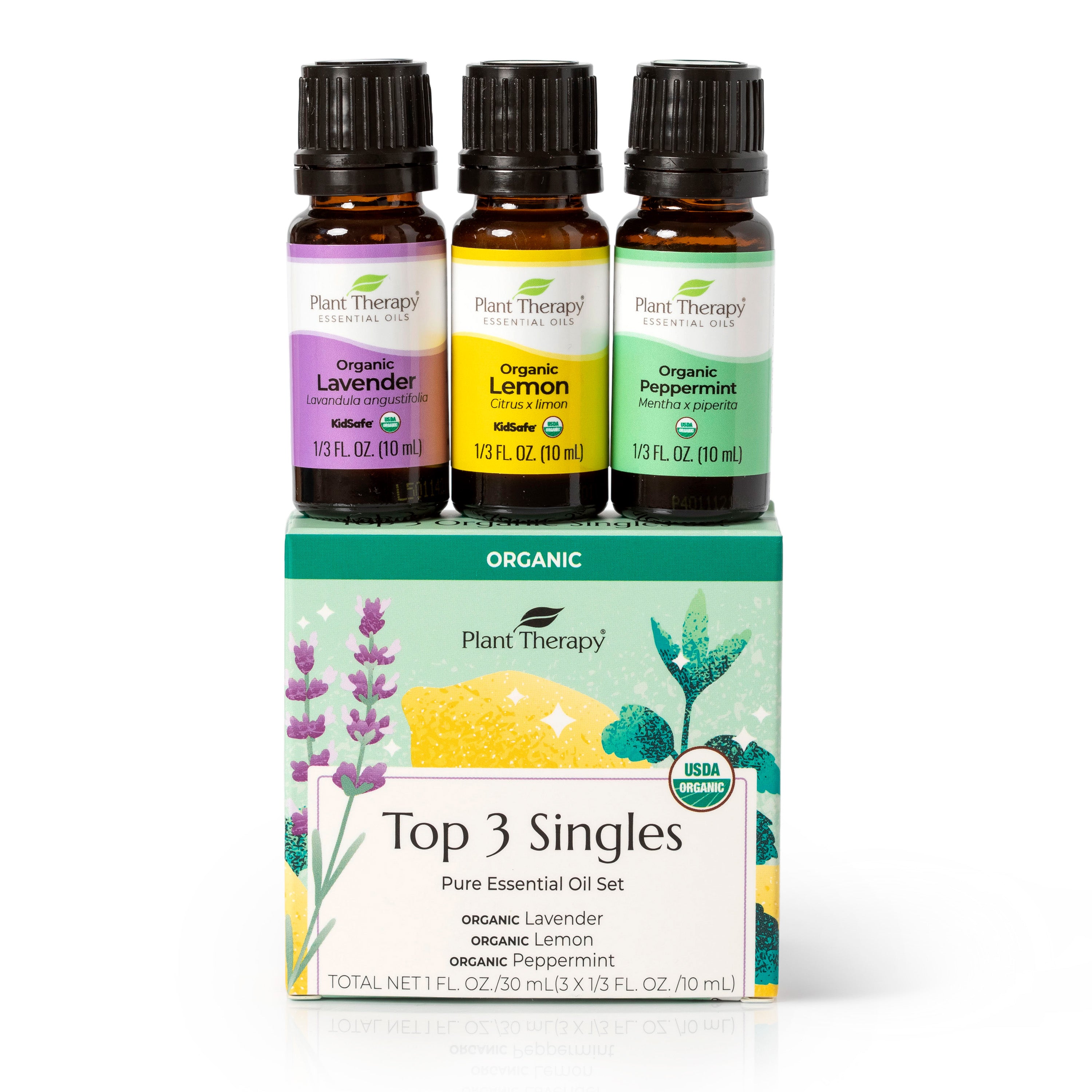 Plant Therapy 三大暢銷有機單方精油套裝 3 x 10ml