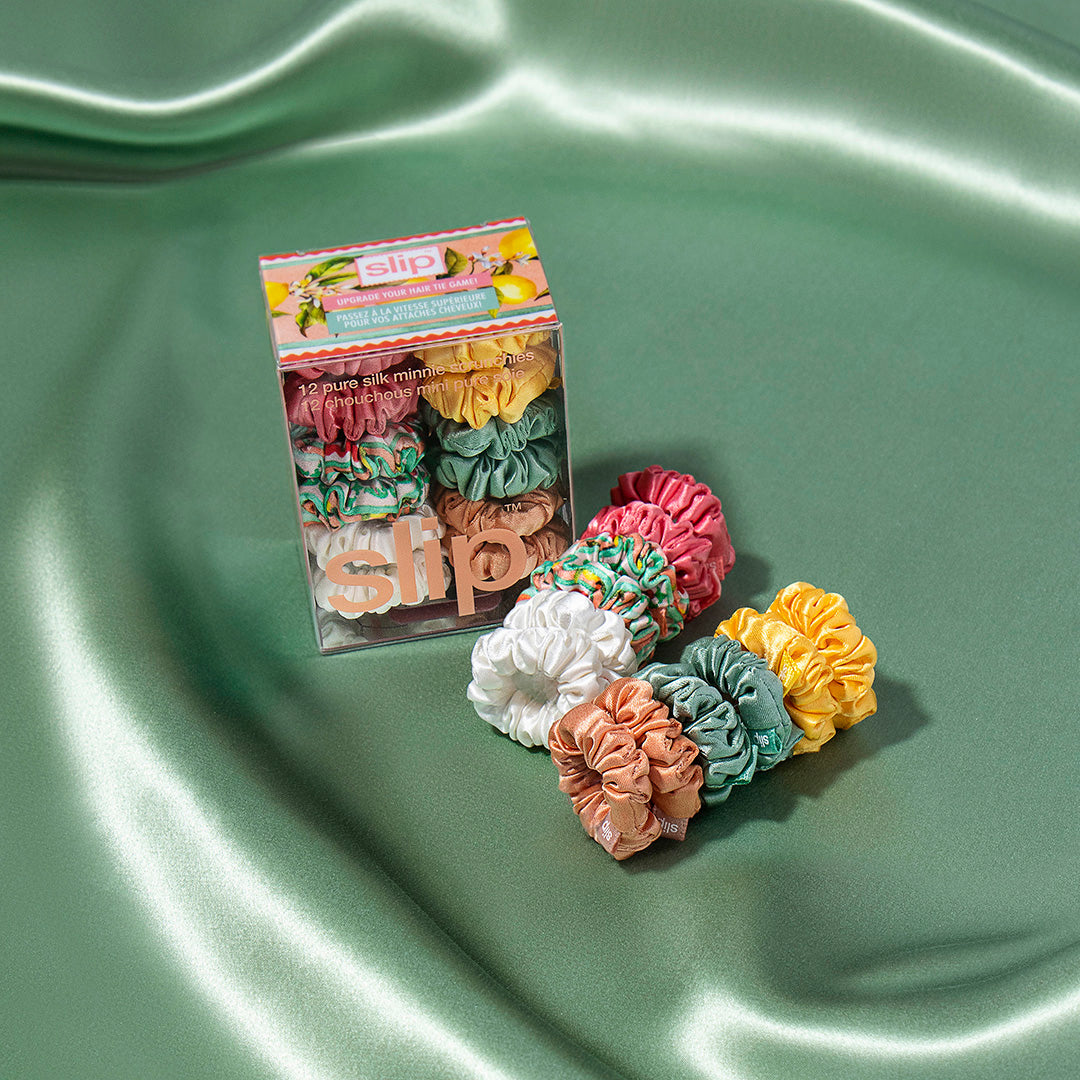 【限量版】 PURE SILK SCRUNCHIES - 全新意大利醉人夏天系列 LA DOLCE VITA COLLECTION 多色 (Minnie/Skinny/Large)