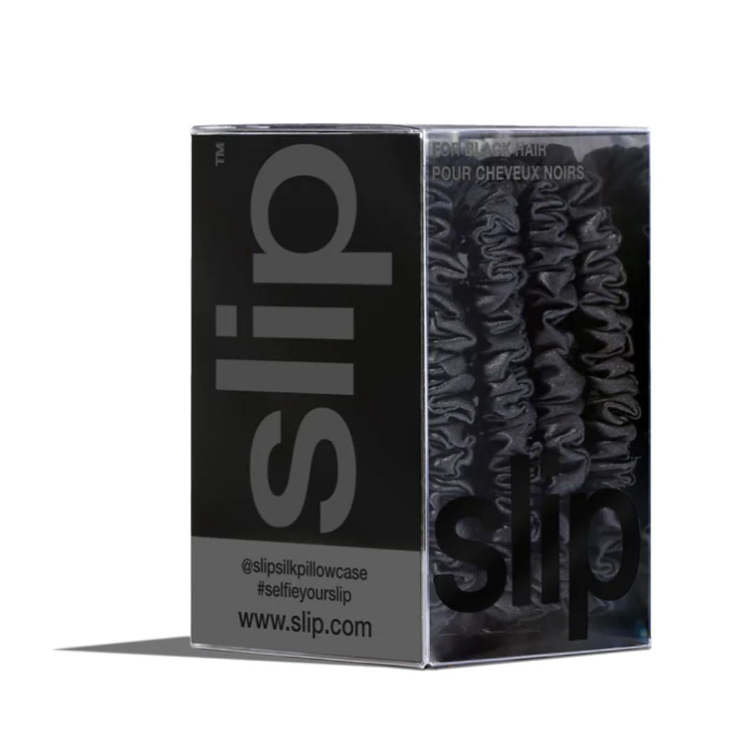 Slip Pure Silk Skinny Scrunchies Back to Basics 4件裝 - 7色