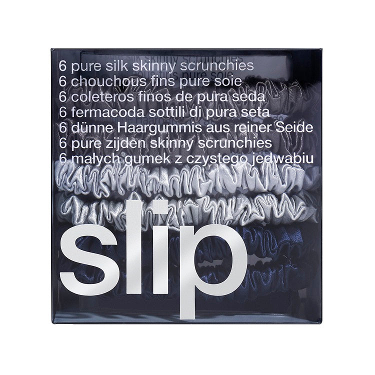 Slip Pure Silk Skinny Scrunchies - 海軍藍色