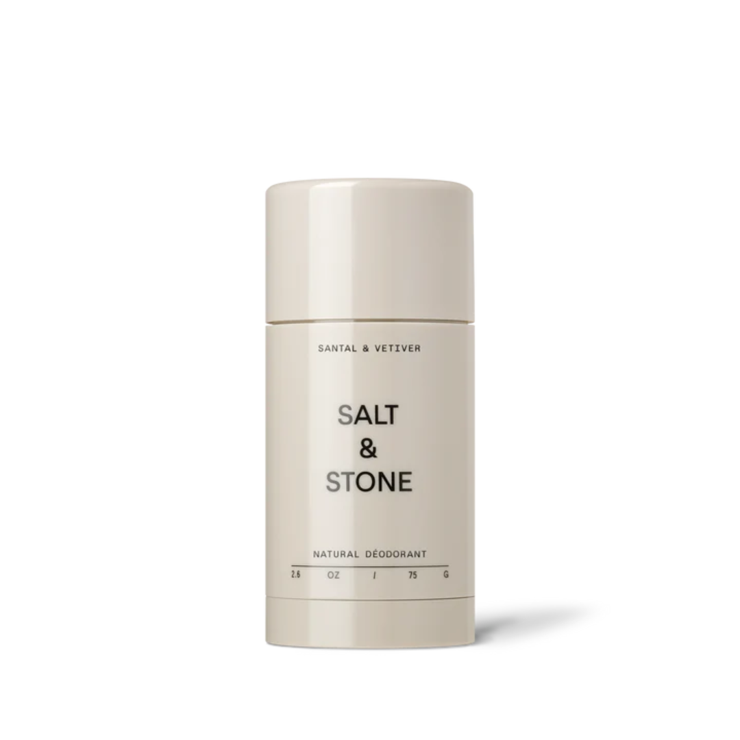 【三件87折】Salt & Stone 檀香木與岩蘭草 天然體香劑 - 75g | 強效