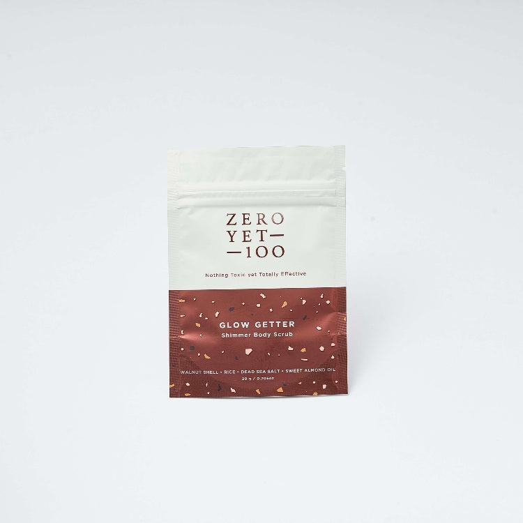 ZeroYet100 咖啡身體磨砂帶閃粉 - 20gm